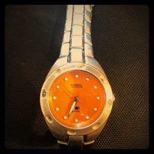 Vintage Fossil Blue Watch